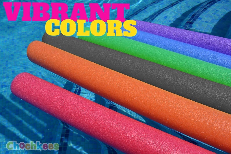 Chochkees Floating Pool Noodles Foam Tube 2-Pack, Thick Hollow Noodles for Floating in The Swimming Pool, 52" Inches Long - Image 4